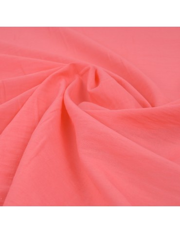 Tissu aspect voile uni saumon