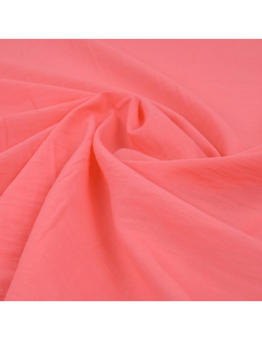 Tissu aspect voile uni saumon
