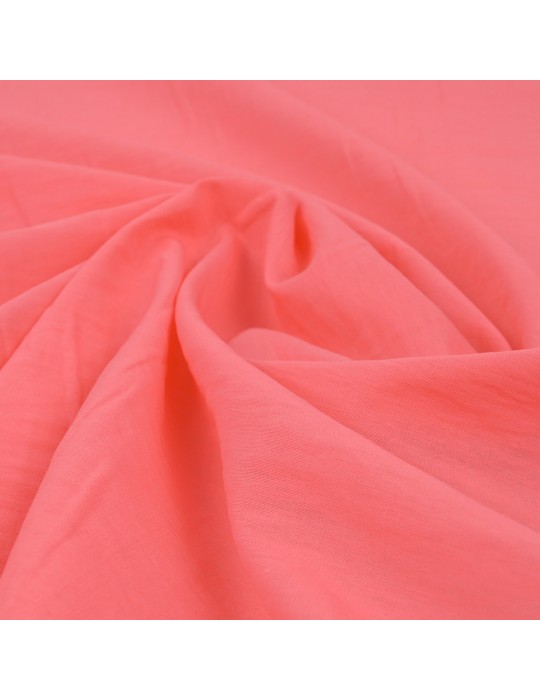 Tissu aspect voile uni saumon
