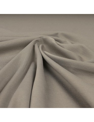 Tissu jersey uni taupe