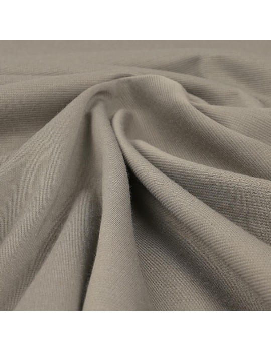 Tissu jersey uni taupe