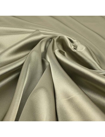 Tissu satin élasthanne vert tilleul