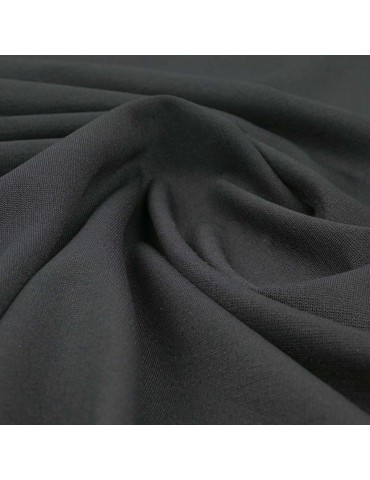 Tissu jersey uni noir