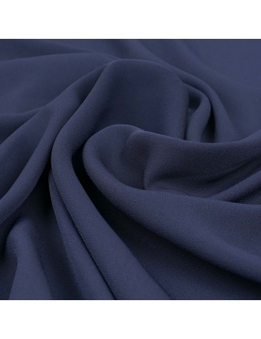 Tissu mousseline bleu marine