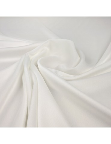 Tissu polyester satiné blanc
