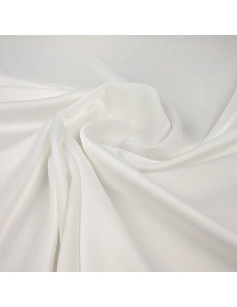 Tissu polyester satiné blanc Tissu polyester satiné blanc