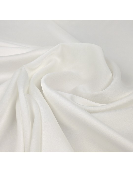 Tissu polyester satiné blanc