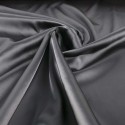 Tissu satin élasthanne uni noir Tissu satin élasthanne uni noir