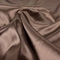 Tissu satin élasthanne uni marron Tissu satin élasthanne uni marron