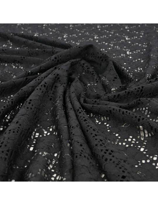 Coupon tissu dentelle noir 300 x 145 cm