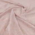 Coupon tissu dentelle rose/argent 300 x 140 cm Coupon tissu dentelle rose/argent 300 x 140 cm