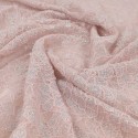 Coupon tissu dentelle rose/argent 300 x 140 cm Coupon tissu dentelle rose/argent 300 x 140 cm