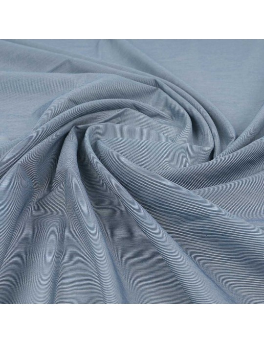Coupon voile rayé bleu 300 x 145 cm