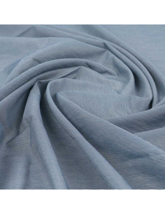 Coupon voile rayé bleu 300 x 145 cm