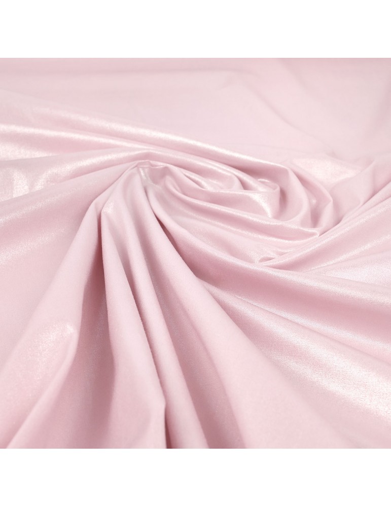 Cotonnade foil unie rose