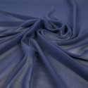 Tissu mousseline bleu navy