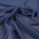 Tissu mousseline bleu navy