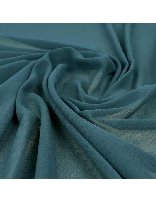 Tissu mousseline bleu pétrole
