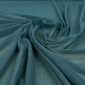 Tissu mousseline bleu pétrole Tissu mousseline bleu pétrole