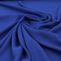 Tissu crêpe uni bleu royal Tissu crêpe uni bleu royal