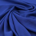 Tissu crêpe uni bleu royal Tissu crêpe uni bleu royal