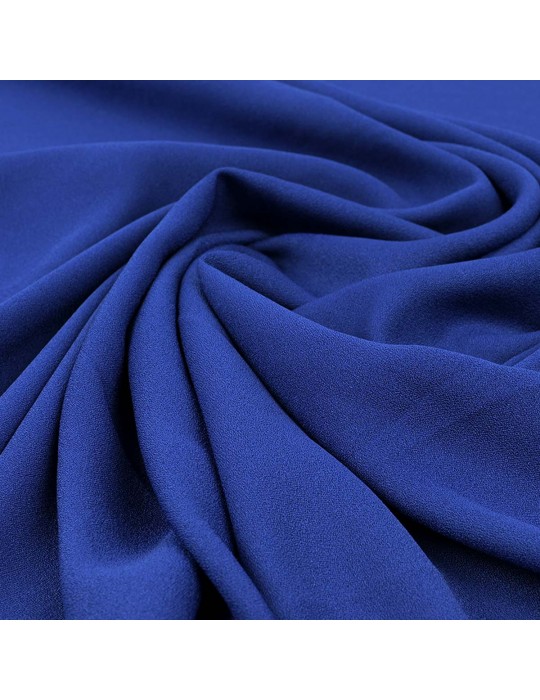 Tissu crêpe uni bleu royal