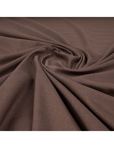 Tissu voile uni cacao