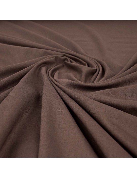 Tissu voile uni cacao