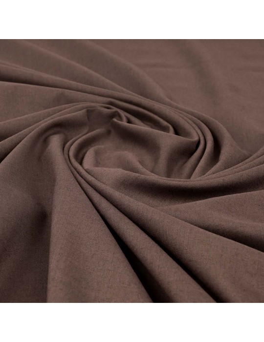 Tissu voile uni cacao