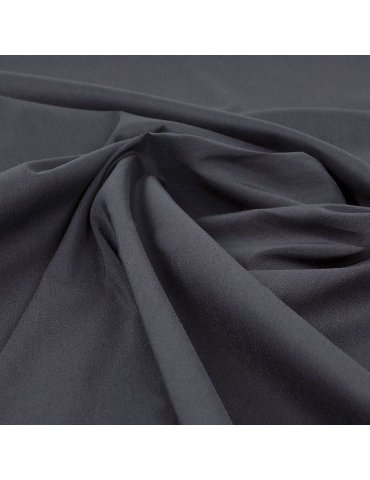 Tissu voile uni noir