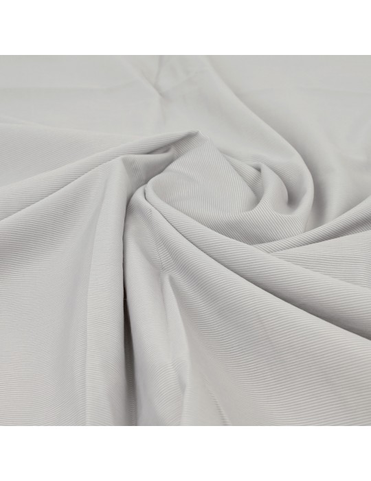Coupon voile rayé gris perle 300 x 145 cm