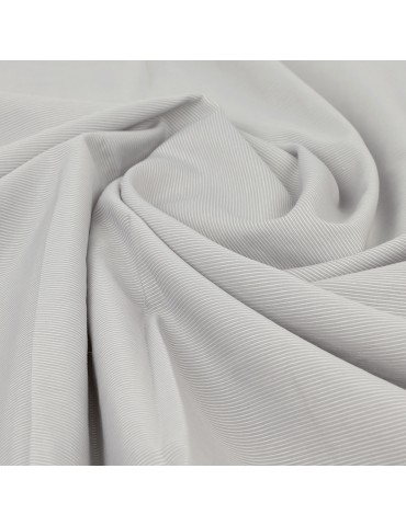 Coupon voile rayé gris perle 300 x 145 cm