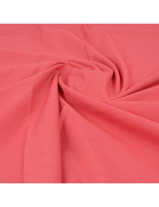 Coupon voile rayé rouge 300 x 145 cm