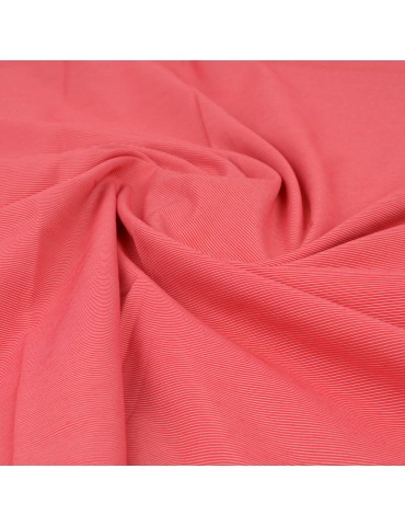 Coupon voile rayé rouge 300 x 145 cm