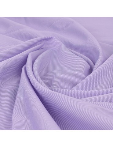 Coupon voile rayé parme 300 x 145 cm