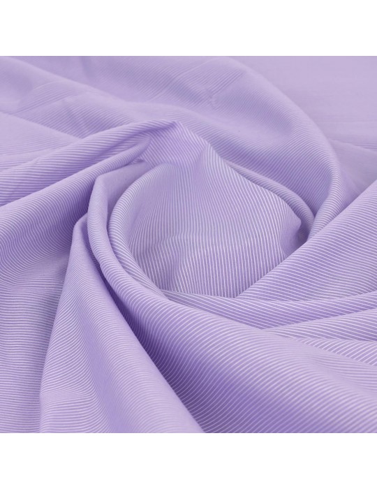 Coupon voile rayé parme 300 x 145 cm
