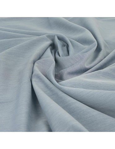Coupon voile rayé bleu/gris 300 x 145 cm