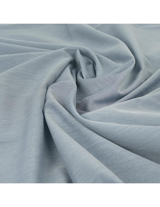 Coupon voile rayé bleu/gris 300 x 145 cm
