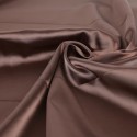 Coupon tissu satin uni marron Coupon tissu satin uni marron