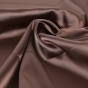 Coupon tissu satin uni marron Coupon tissu satin uni marron