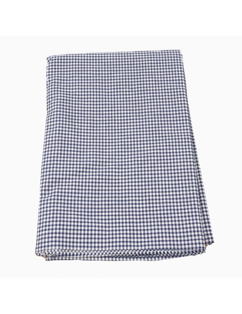 Coupon 100 % coton carreaux marine/blanc Coupon 100 % coton carreaux marine/blanc