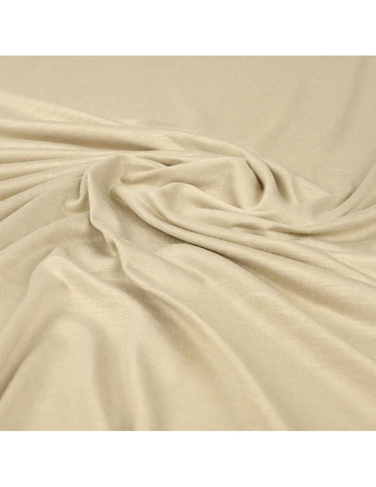 Tissu jersey uni beige Tissu jersey uni beige