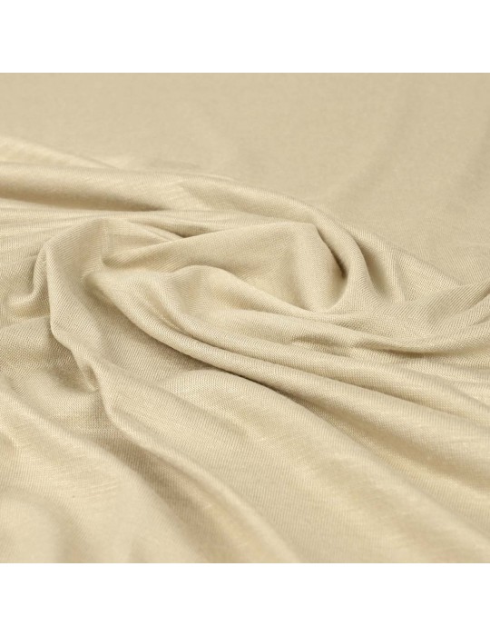 Tissu jersey uni beige