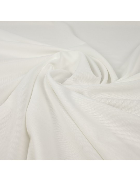 Tissu jersey uni blanc