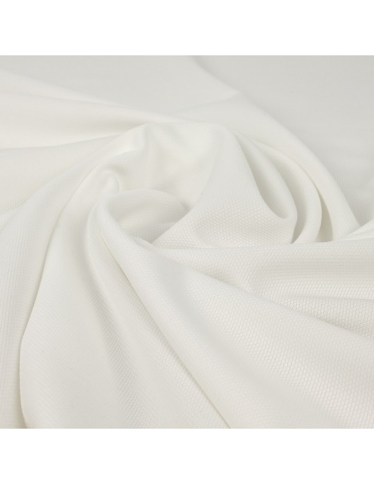 Tissu jersey uni blanc