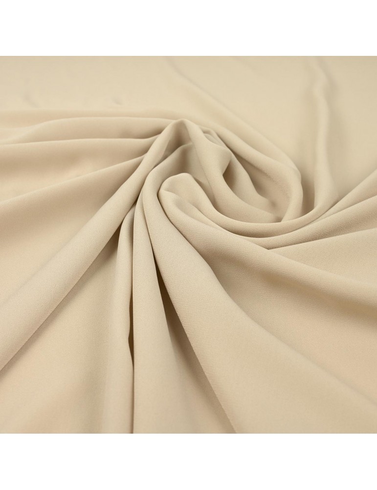 Tissu mousseline uni beige Tissu mousseline uni beige