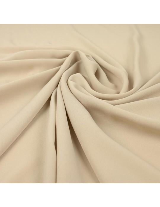 Tissu mousseline uni beige