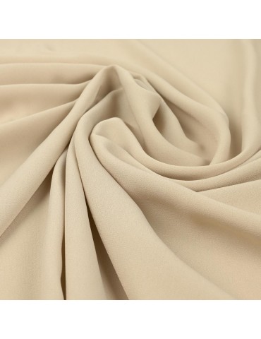 Tissu mousseline uni beige