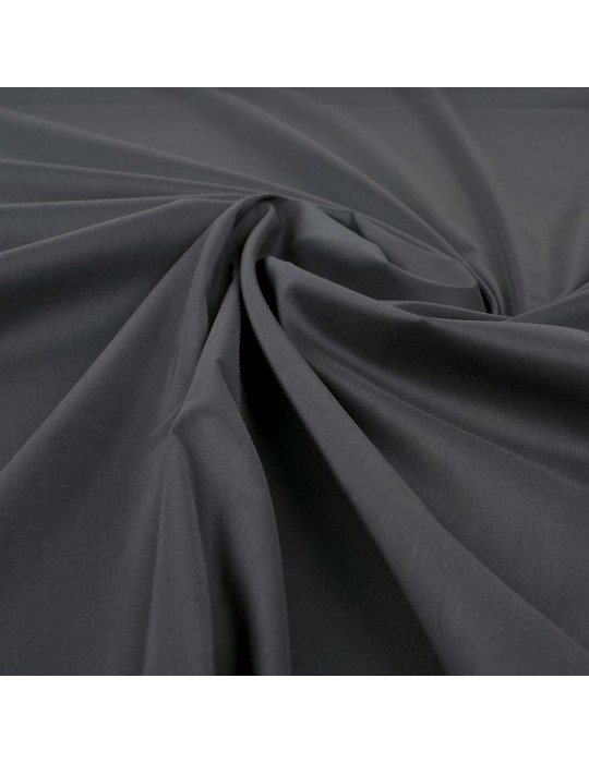Tissu popeline uni noir