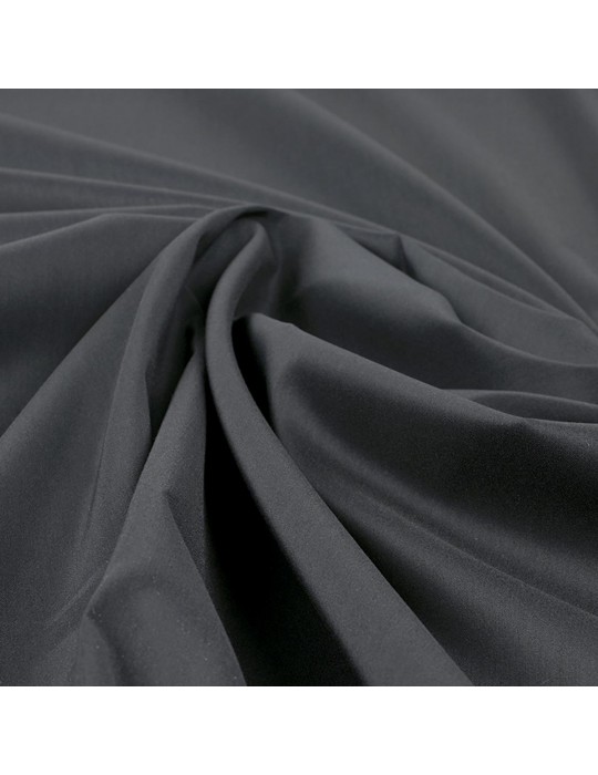 Tissu popeline uni noir